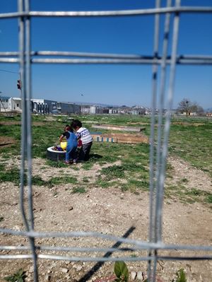 A refugee camp in Katsikas, Greece.